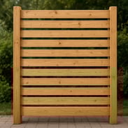 Sichtschutzelement aus Holz