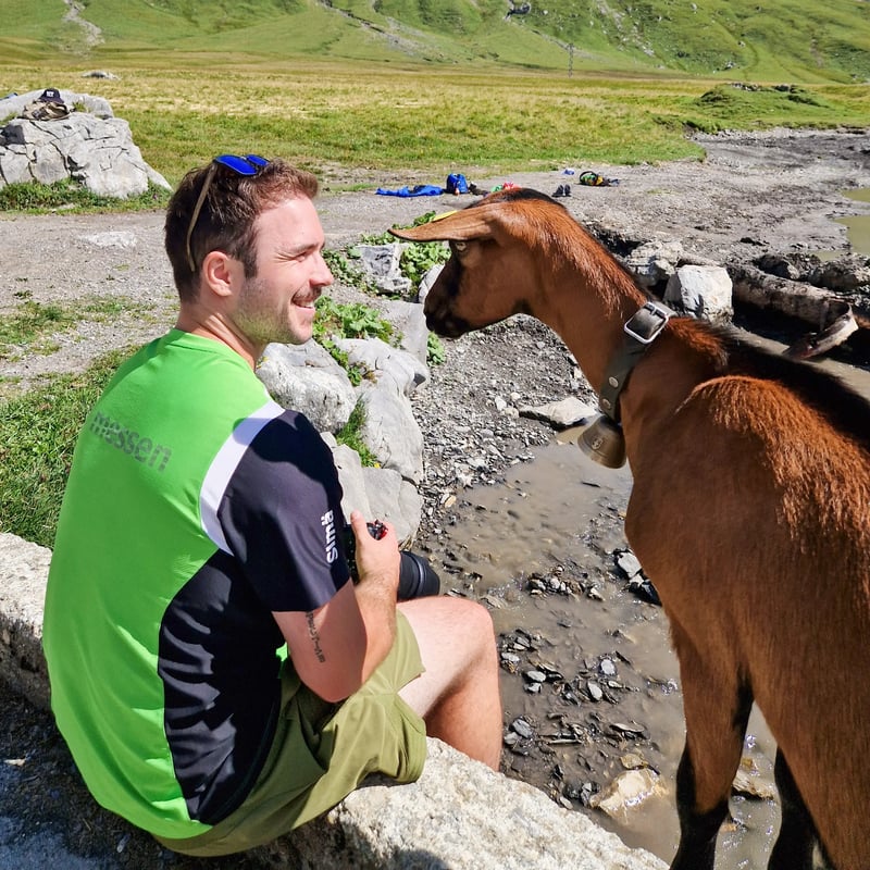 Simon Schluep mit dem Turnverein unterwegs in den Bergen