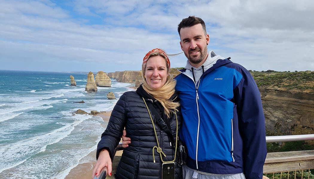 Patric Mosimann während seiner Reise nach Australien