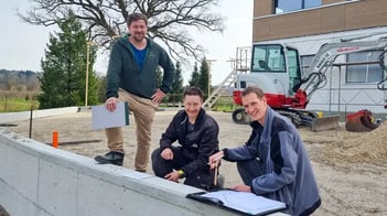 Doris Fankhauser mit einigen Teammitgliedern