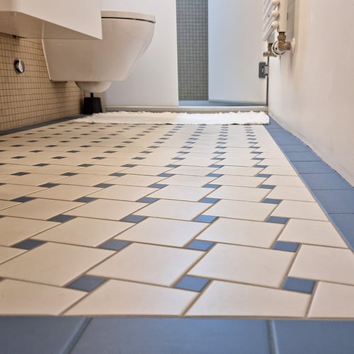 Mosaik Keramikplatten im Bad