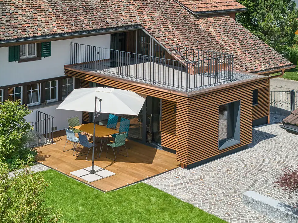 Anbau Eingangsbereich mit Terrasse