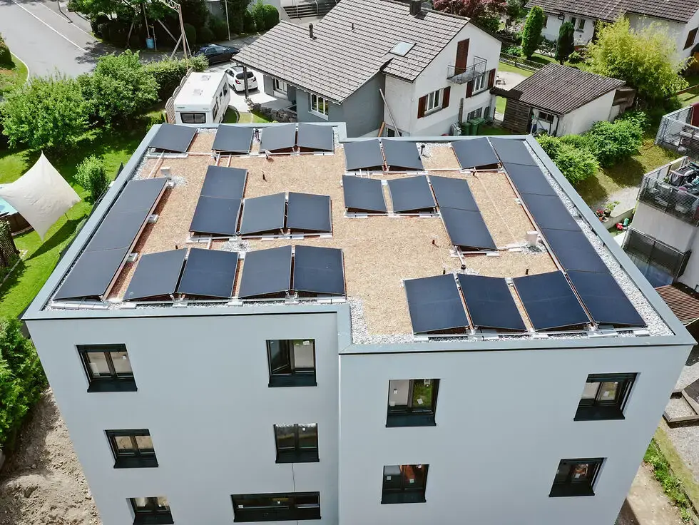 Flachdachabdeckung Neubau MFH
