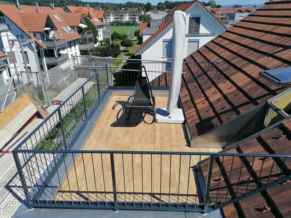 Erweiterung und Nutzung der Flachdächer - Dachterrasse