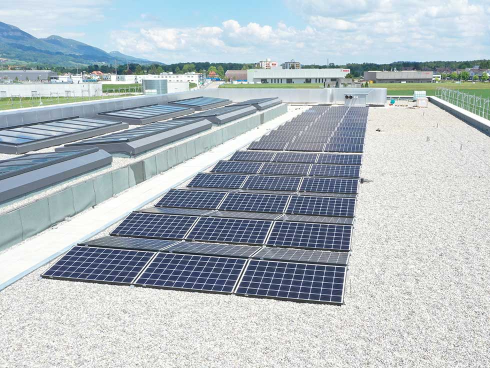 Photovoltaikanlage Flachdach