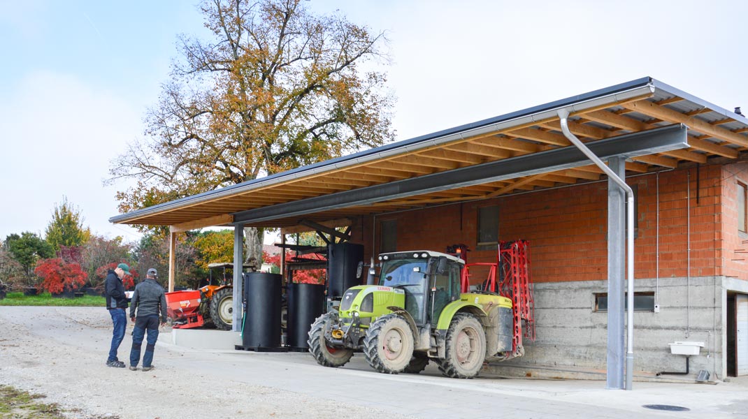 Erste Füll- und Waschplatz-Anlage mit Aktivekohlefilter 